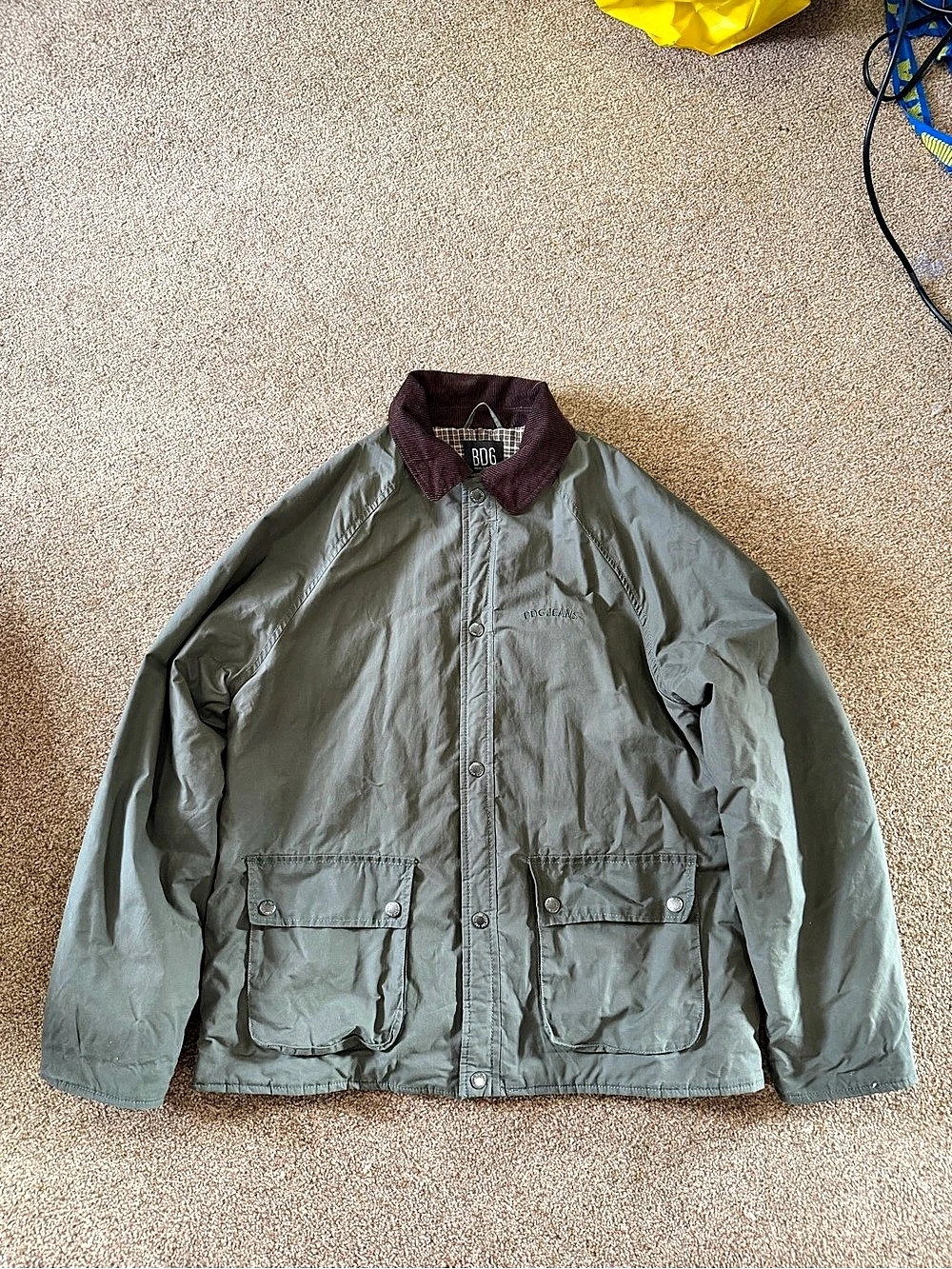 BDG Lightweight Plaid-Lined Field Jacket XS-TP